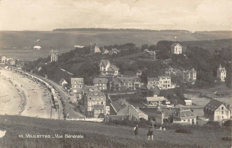 Carte postale ancienne Vue Générale à Veulettes-sur-Mer