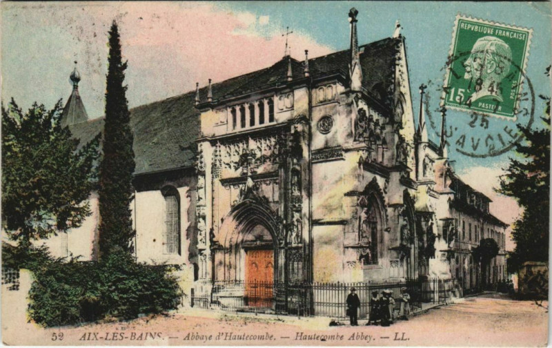 Carte postale ancienne Aix-les-Bains Abbaye d'Hautecombe à Aix-les-Bains