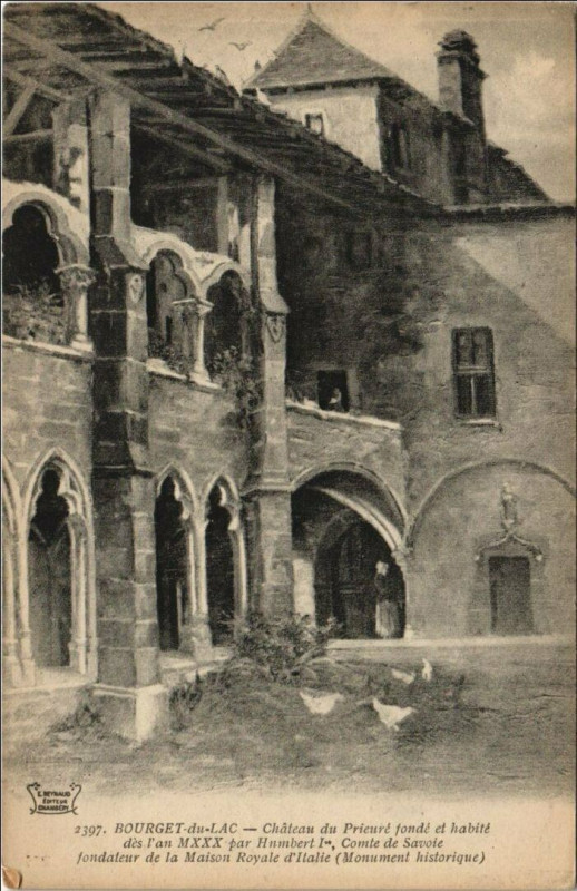 Carte postale ancienne Le Bourget-du-Lac Chateau du Prieure au Bourget-du-Lac