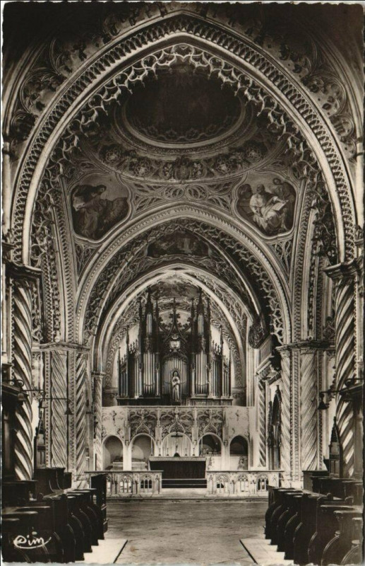 Carte postale ancienne Abbaye d'Hautecombe - Interieur de l'Eglise