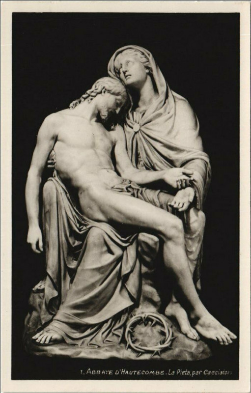 Carte postale ancienne Abbaye d'Hautecombe - La Pieta