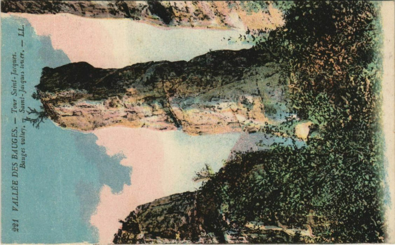 Carte postale ancienne Vallee des Bauges - Tour Saint-Jacques