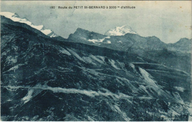 Carte postale ancienne Route du Petit Saint-Bernard
