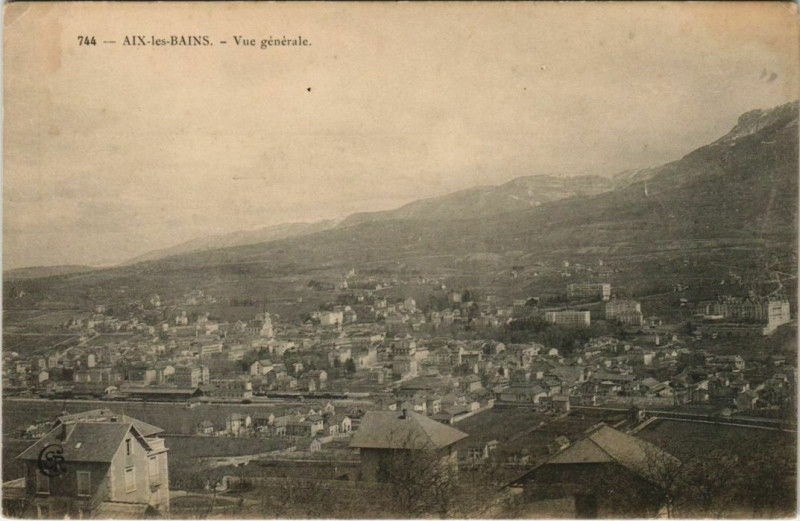 Carte postale ancienne Aix-les-Bains Vue Generale à Aix-les-Bains