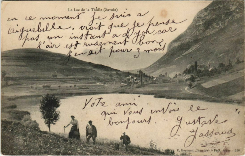 Carte postale ancienne Le Lac de la Thuile à La Thuile