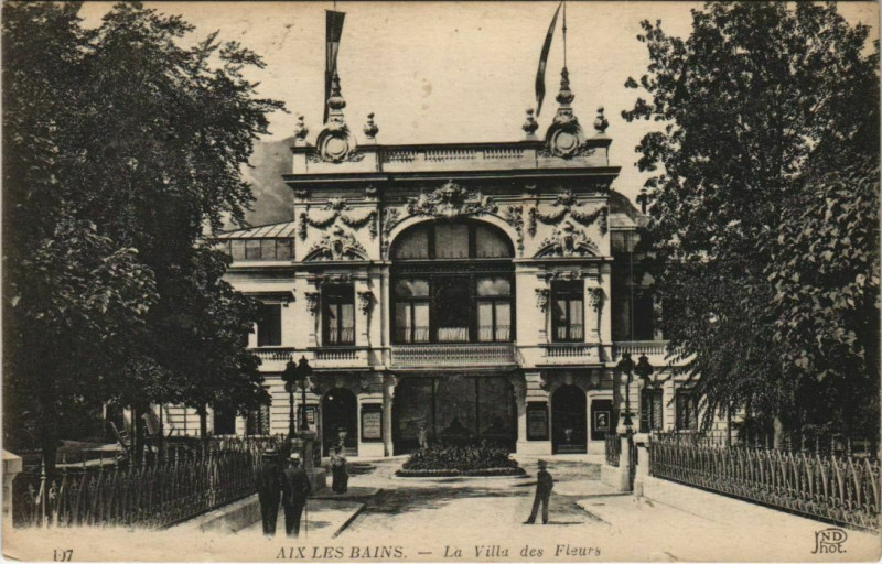 Carte postale ancienne Aix-les-Bains La Villa des Fleurs à Aix-les-Bains
