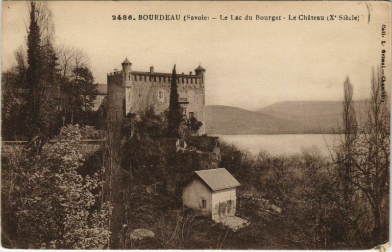 Carte postale ancienne Bourdeau Le Lac du Bourget - Le Chateau à Bourdeau
