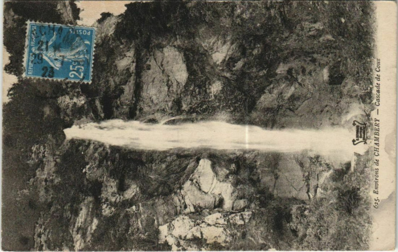 Carte postale ancienne Chambery Environs - Cascade de Couz