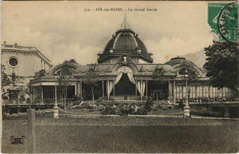 Carte postale ancienne Aix-les-Bains Le Grand Cercle à Aix-les-Bains