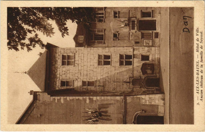 Carte postale ancienne Aix-les-Bains Hotel de Ville à Aix-les-Bains