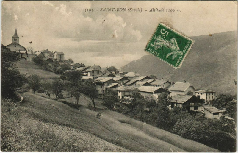 Carte postale ancienne Saint-Bon Vue Generale