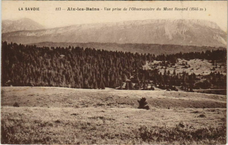 Carte postale ancienne Aix-les-Bains Vue prise de l'Observatoire du Mont revard à Aix-les-Bains