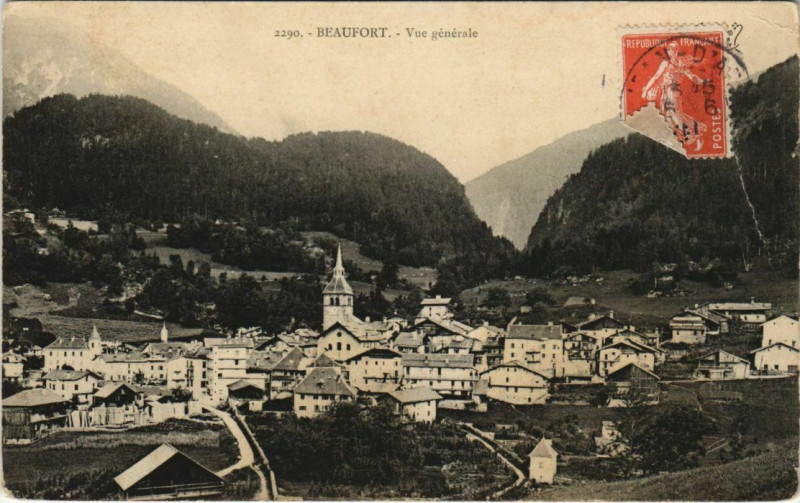 Carte postale ancienne Beaufort Vue Generale à Beaufort