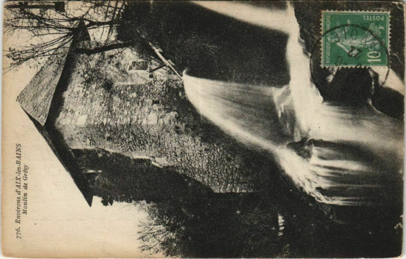 Carte postale ancienne Aix-les-Bains Environs - Moulin de Gresy à Aix-les-Bains