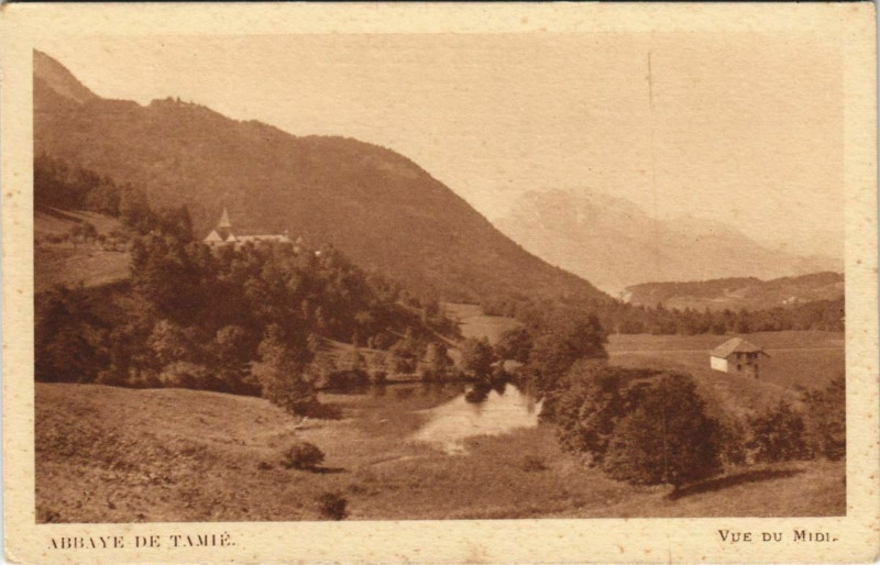 Carte postale ancienne Abbaye de Tamie - Vue du Midi