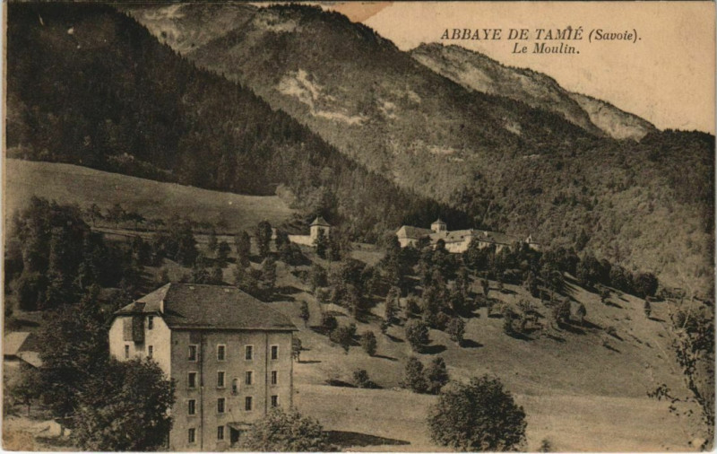 Carte postale ancienne Abbaye de Tamie - Le Moulin
