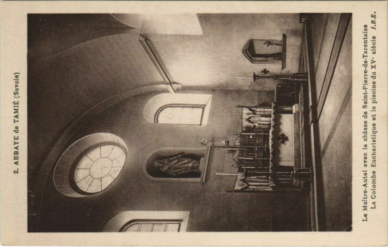 Carte postale ancienne Abbaye de Tamie - Le Maitre-Autel