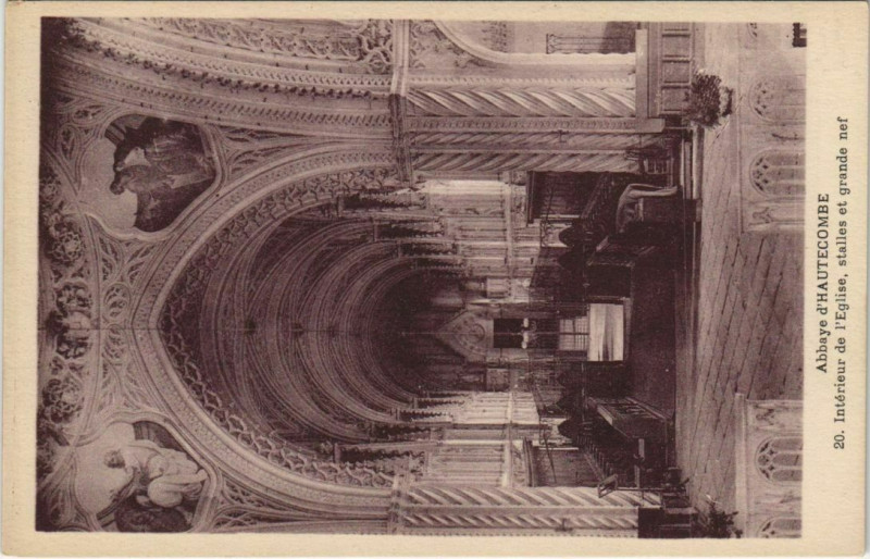 Carte postale ancienne Abbaye d'Hautecombe - Interieur de l'Eglise