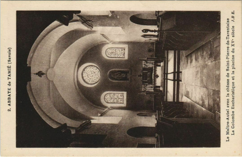 Carte postale ancienne Abbaye de Tamie - Le Maitre-Autel