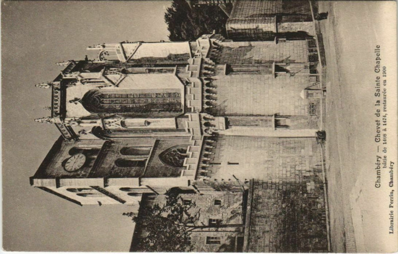 Carte postale ancienne Chambery Chevet de la Sainte Chapelle