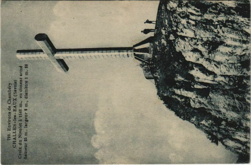 Carte postale ancienne Challes-les-Eaux Croix du Nivolet - Environs de Chambery à Challes-les-Eaux