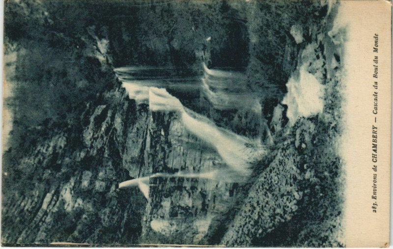 Carte postale ancienne Chambery Environs - Cascade du Bout du Monde
