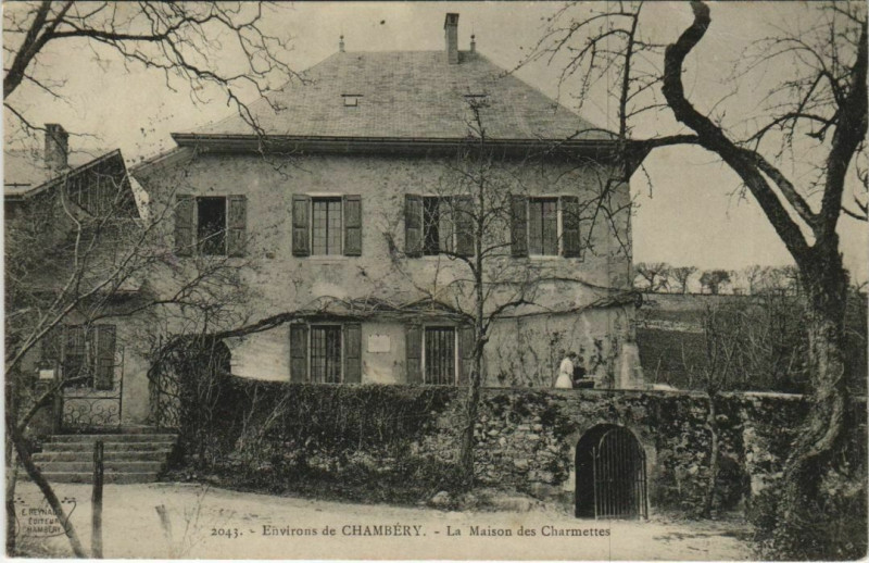 Carte postale ancienne Chambery Environs - La Maison des Charmettes