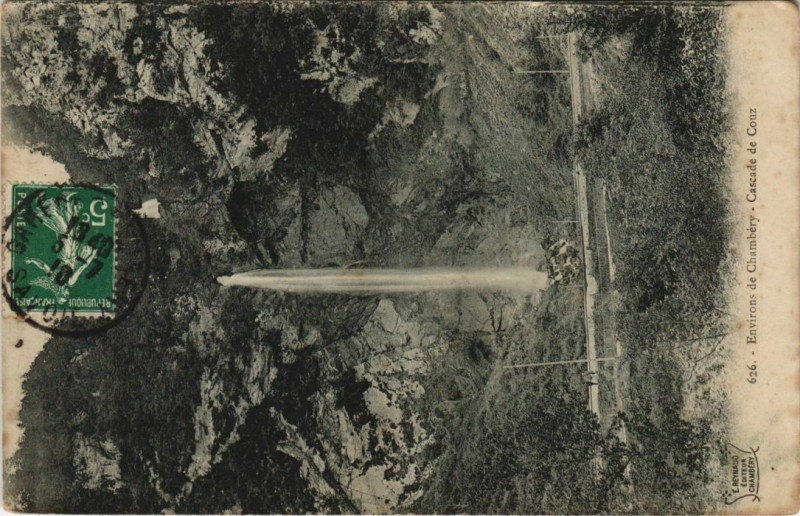 Carte postale ancienne Chambery Environs - Cascade de Couz