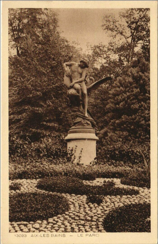 Carte postale ancienne Aix-les-Bains Le Parc à Aix-les-Bains