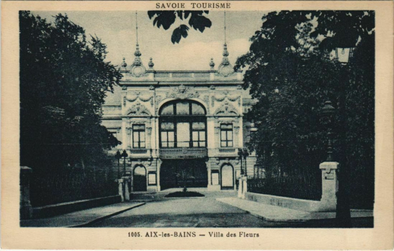 Carte postale ancienne Aix-les-Bains Villa des Fleurs à Aix-les-Bains