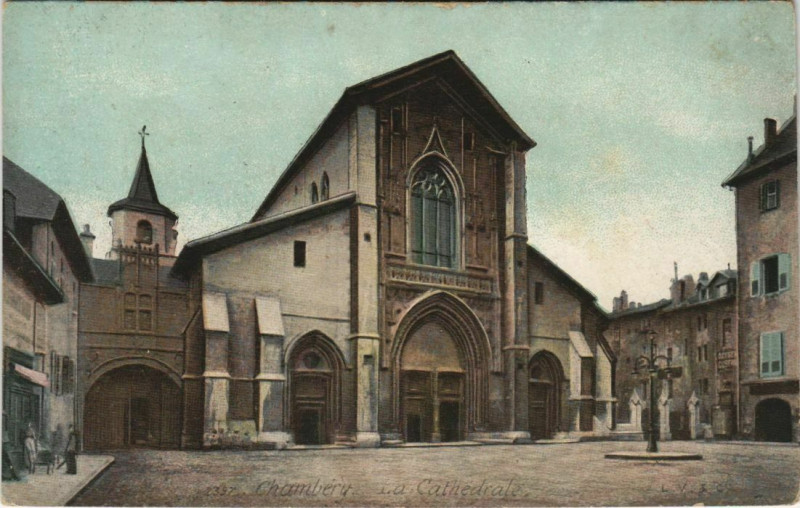 Carte postale ancienne Chambery La cathedrale