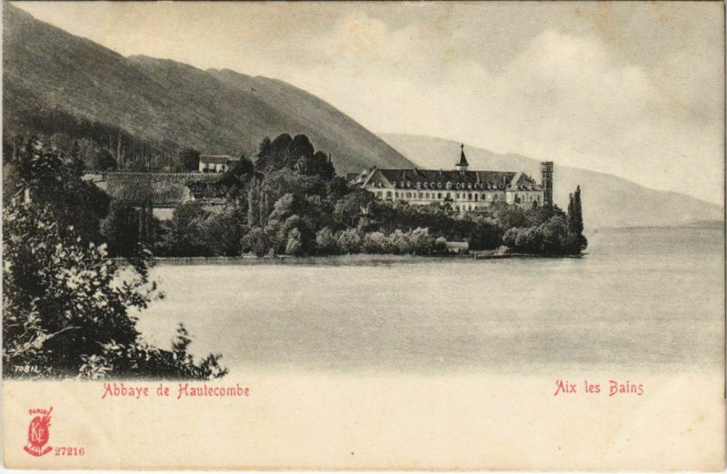 Carte postale ancienne Aix-les-Bains Abbaye de Hautecombe à Aix-les-Bains