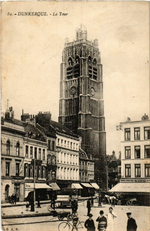 Carte postale ancienne Dunkerque - La Tour à Dunkerque