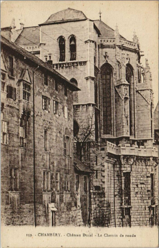 Carte postale ancienne Chambery Chateau Ducal - Le Chemin de Ronde