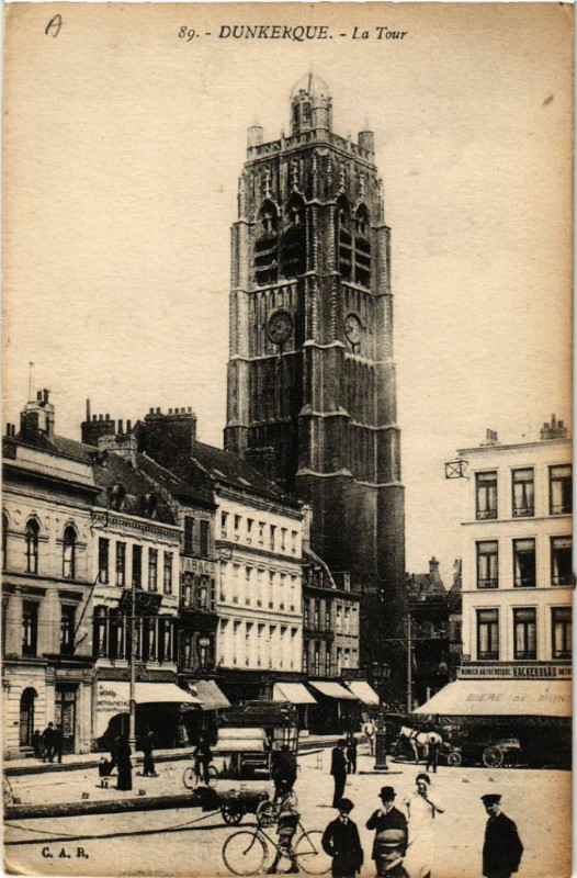 Carte postale ancienne Dunkerque - La Tour à Dunkerque