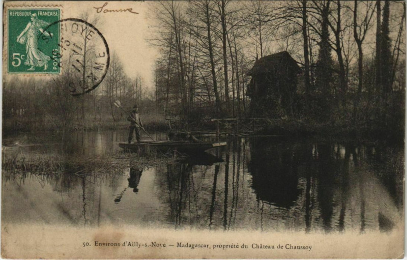Carte postale ancienne Chateau de Chaussoy Madagascar à Y