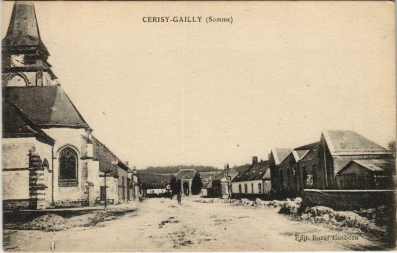 Carte postale ancienne Cerisy-Gailly à Cerisy