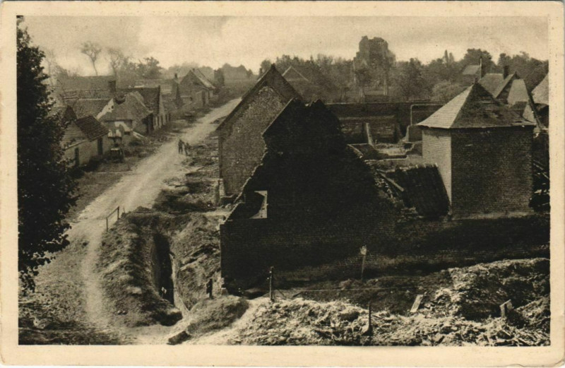 Carte postale ancienne Guerre Dompierre
