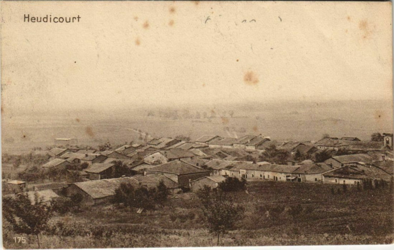 Carte postale ancienne Heudicourt vue générale à Heudicourt