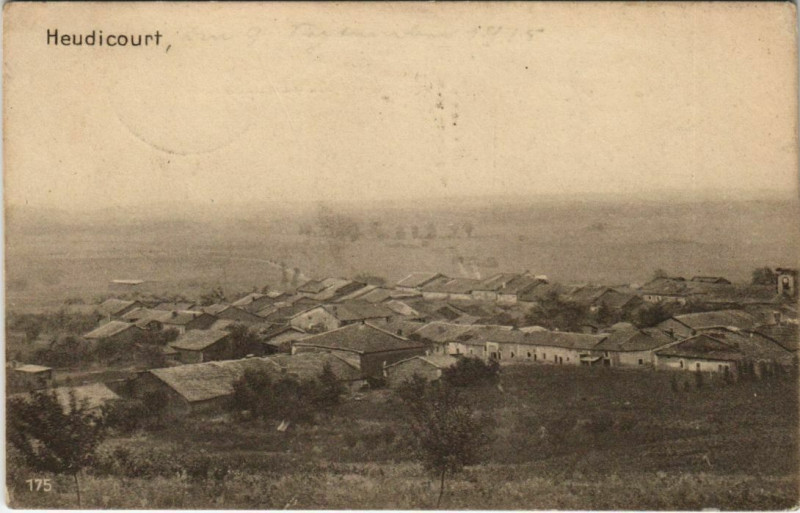 Carte postale ancienne Heudicourt vue générale à Heudicourt