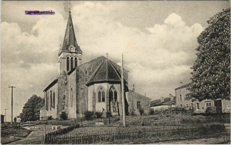 Carte postale ancienne La Chaussee Kirche Eglise