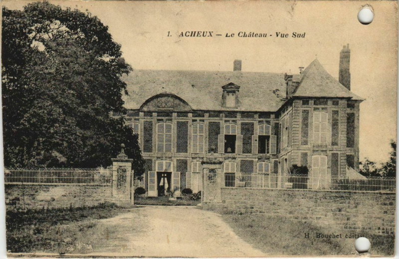 Carte postale ancienne Acheux Le Chateau