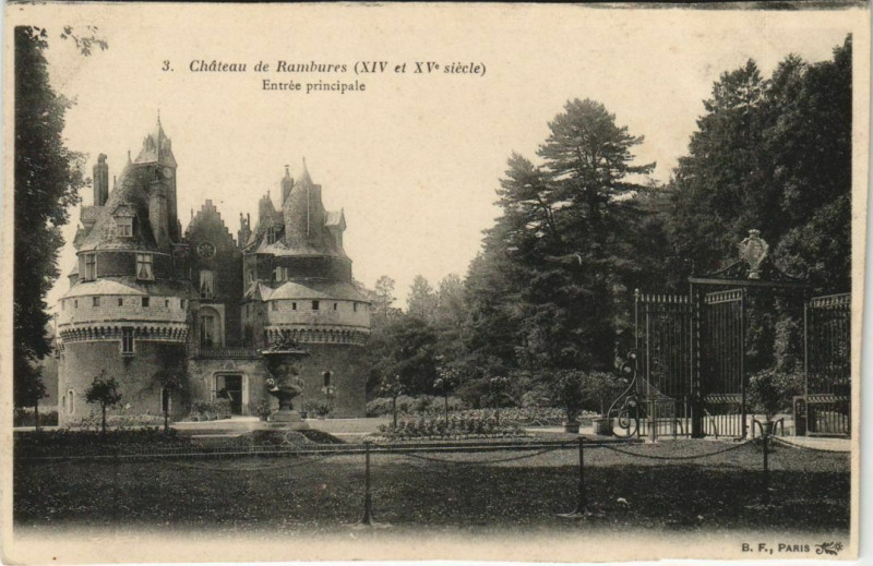 Carte postale ancienne Chateau de Rambures à Rambures