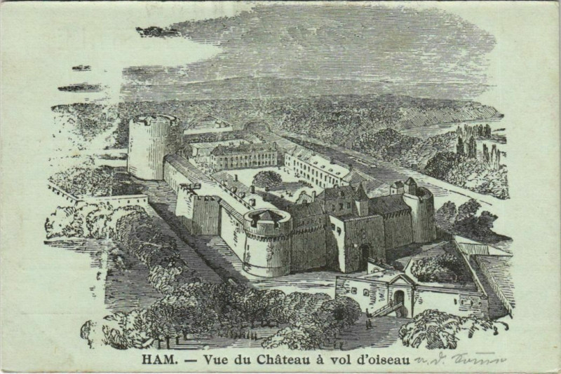 Carte postale ancienne Ham Le Chateau à Ham