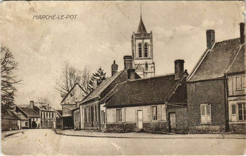 Carte postale ancienne Marche-Le-Pot Ruelle à Rue