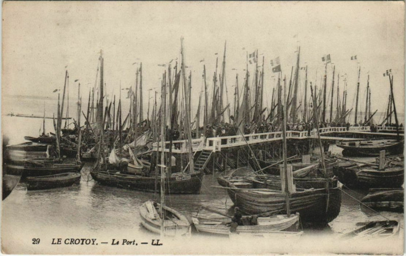 Carte postale ancienne Le Crotoy le port au Crotoy