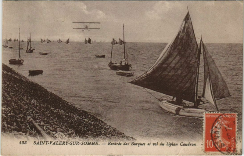 Carte postale ancienne Saint-Valery-Sur-Somme Rentrée des Barques à Saint-Valery-sur-Somme