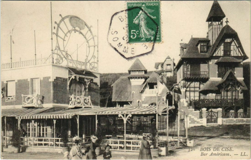 Carte postale ancienne Bois-De-Cise Bar Américain