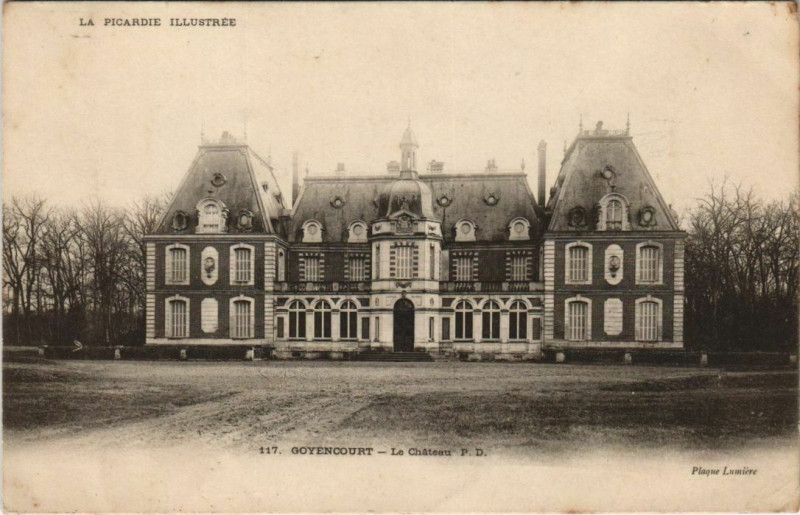 Carte postale ancienne Goyencourt Le Chateau à Goyencourt