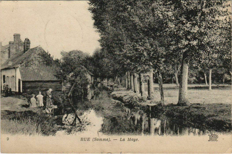 Carte postale ancienne Rue La maye à Rue